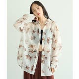 花柄シアーシャツ | earth music&ecology | 詳細画像2