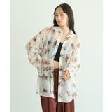 花柄シアーシャツ | earth music&ecology | 詳細画像3