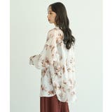 花柄シアーシャツ | earth music&ecology | 詳細画像4
