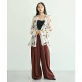 花柄シアーシャツ | earth music&ecology | 詳細画像6