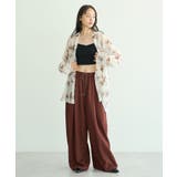花柄シアーシャツ | earth music&ecology | 詳細画像7