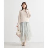 透かしベロアモールプルオーバー | earth music&ecology | 詳細画像10