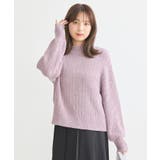 透かしベロアモールプルオーバー | earth music&ecology | 詳細画像13