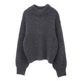 チャコールグレー | 透かしベロアモールプルオーバー | earth music&ecology