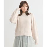 エクリュ | 透かしベロアモールプルオーバー | earth music&ecology