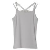 ライトグレー | リボンホルターネックキャミソール | earth music&ecology 