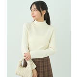 アイボリー | やわらかタッチタートルネックニットプルオーバー | earth music&ecology