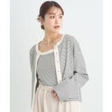 ボーダーアイボリー | SET2点リブアンサンブル | earth music&ecology