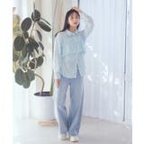 セルフカットワイドデニムパンツ | earth music&ecology | 詳細画像20