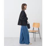 セルフカットワイドデニムパンツ | earth music&ecology  | 詳細画像25 