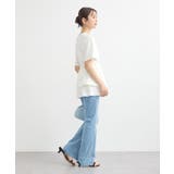 セルフカットフレアデニムパンツ | earth music&ecology | 詳細画像18