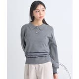 パールボタンニットプルオーバー | earth music&ecology | 詳細画像1