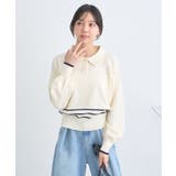 パールボタンニットプルオーバー | earth music&ecology | 詳細画像11