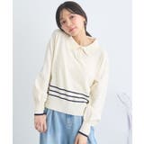 アイボリー | パールボタンニットプルオーバー | earth music&ecology