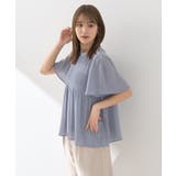 マジョリカプリーツ半袖ブラウス | earth music&ecology | 詳細画像13