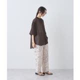 バルーンスリーブシアーシャツ | earth music&ecology  | 詳細画像14 