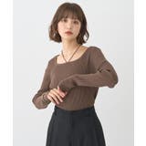 スクエアホルターネックリブプルオーバー | earth music&ecology | 詳細画像13