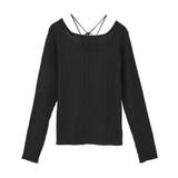 スクエアホルターネックリブプルオーバー | earth music&ecology | 詳細画像40