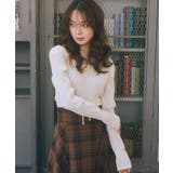 アイボリー | スクエアホルターネックリブプルオーバー | earth music&ecology