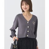 ロゴ刺繍カーディガン | earth music&ecology  | 詳細画像17 