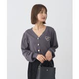 ロゴ刺繍カーディガン | earth music&ecology  | 詳細画像19 