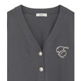 ロゴ刺繍カーディガン | earth music&ecology  | 詳細画像31 