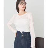 オフホワイト | クルーネックシアーテレコプルオーバー | earth music&ecology