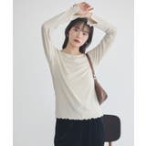 ラメテレコボートネックプルオーバー | earth music&ecology  | 詳細画像10 