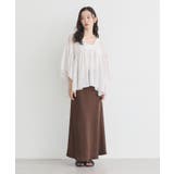 ストレッチサテンスカート | earth music&ecology  | 詳細画像10 