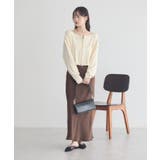 ストレッチサテンスカート | earth music&ecology | 詳細画像24