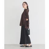 ストレッチサテンスカート | earth music&ecology | 詳細画像47