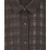 シャドーチェックシャツ | earth music&ecology | 詳細画像34