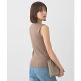 ランダムリブボトルネックノースリーブニット | earth music&ecology | 詳細画像8