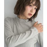 ラメテレコハイネックプルオーバー | earth music&ecology  | 詳細画像1 