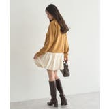 襟付きアーガイルニットカーディガン | earth music&ecology  | 詳細画像15 