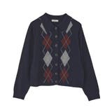 襟付きアーガイルニットカーディガン | earth music&ecology  | 詳細画像37 