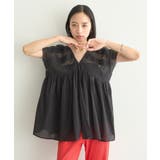 【WEB・一部店舗限定】レース&ピンタックフレンチブラウス | earth music&ecology | 詳細画像11