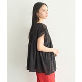 【WEB・一部店舗限定】レース&ピンタックフレンチブラウス | earth music&ecology | 詳細画像13