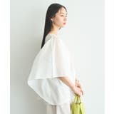【WEB・一部店舗限定】レース&ピンタックポンチョ | earth music&ecology | 詳細画像2