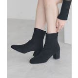 ブラック | ORiental TRaffic フェイクスエードショートブーツ | earth music&ecology 