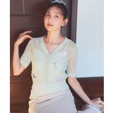 Tinker Bell/透かし編みカーディガン | earth music&ecology  | 詳細画像2 