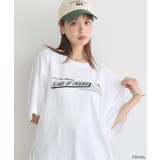 オフホワイト | Pluto/プリントビッグTEE | earth music&ecology 