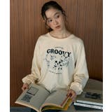 クリーム | Pluto/レトロアートロンTEE | earth music&ecology 