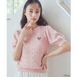 ピンク | 松本セイジ 刺繍ニット | earth music&ecology