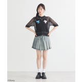 スティッチ/刺繍ハートボタンニットポロシャツ | earth music&ecology  | 詳細画像11