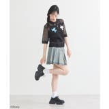 スティッチ/刺繍ハートボタンニットポロシャツ | earth music&ecology  | 詳細画像13