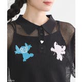 スティッチ/刺繍ハートボタンニットポロシャツ | earth music&ecology  | 詳細画像15