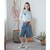 スティッチ/刺繍ハートボタンニットポロシャツ | earth music&ecology  | 詳細画像3