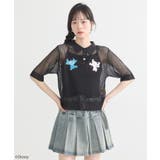 スティッチ/刺繍ハートボタンニットポロシャツ | earth music&ecology  | 詳細画像9