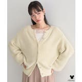 アイボリー | Disney/ポイントミッキーラメシャギーカーデ | earth music&ecology 